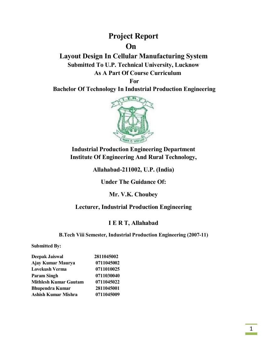 final year project reports